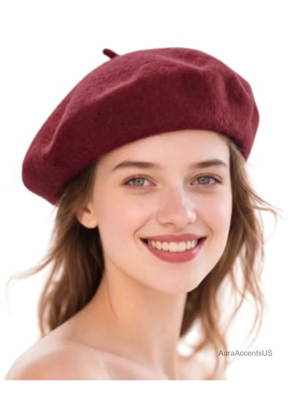 French Style Wool Beret Hat for Women Classic Berets Winter Beanie Parisian Cap